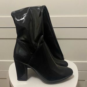 Black Knee High Heel Boots